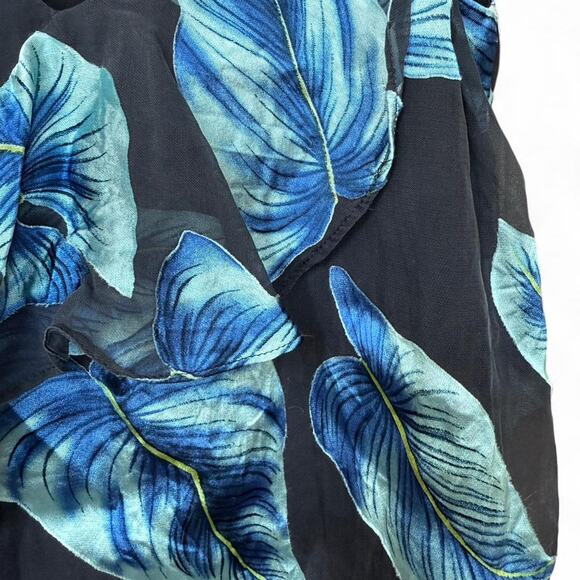 Alice + Olivia paradise leaves silk top - Picture 4 of 8